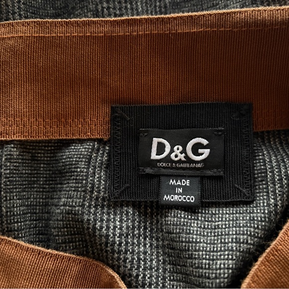 D&G Charcoal and Camel A-Line Skirt - Picture 6 of 13